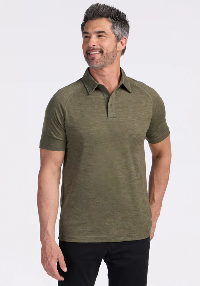 Summit Polo - Sage Olive Melange - Image 2