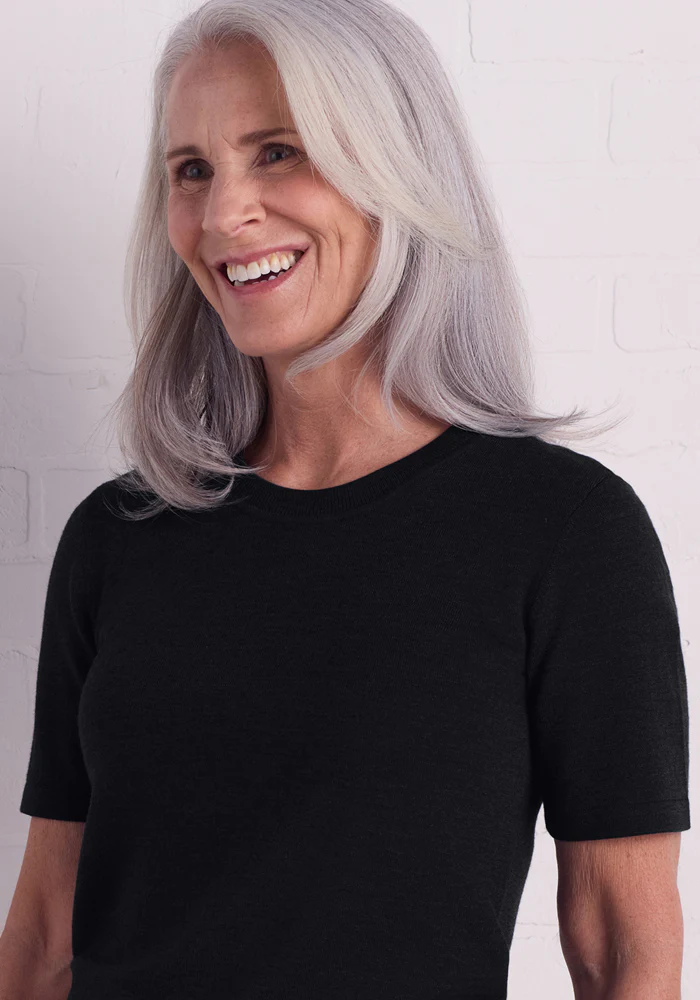 Anna Crew Sweater - Black - Image 3
