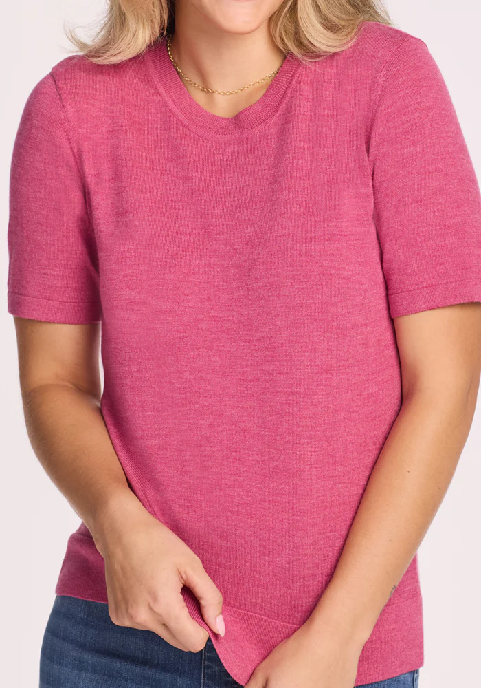 Anna Crew Sweater - Wild Salmon - Image 3