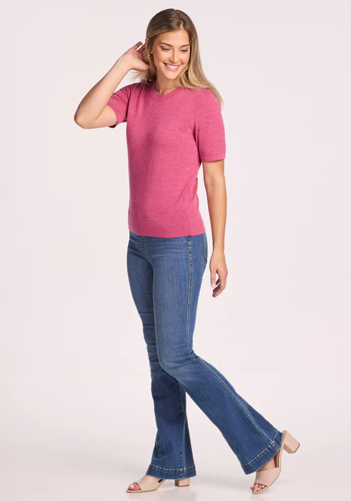Anna Crew Sweater - Wild Salmon - Image 5
