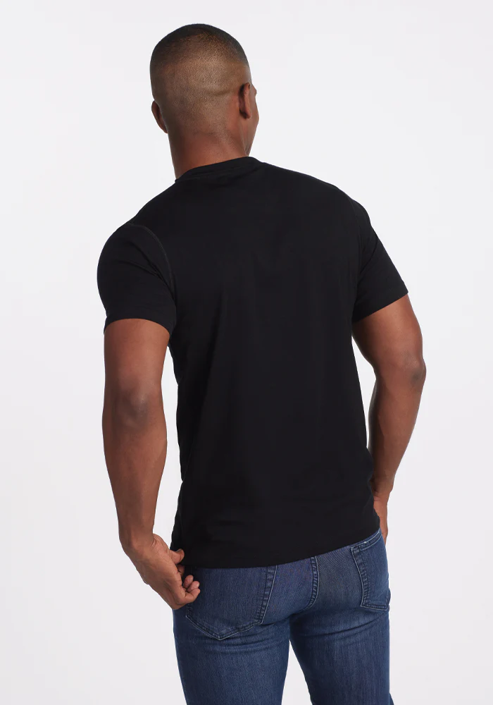 Ashton V Neck - Black - Image 7