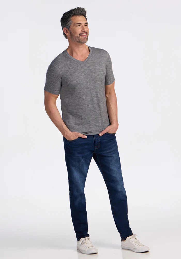 Ashton V Neck - Graphite Heather - Image 5
