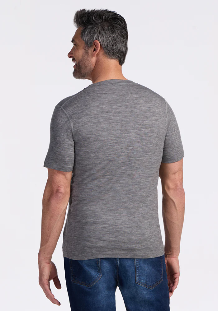Ashton V Neck - Graphite Heather - Image 6