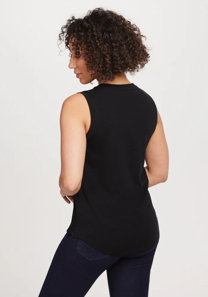 Bella Tunic Top - Black - Image 6