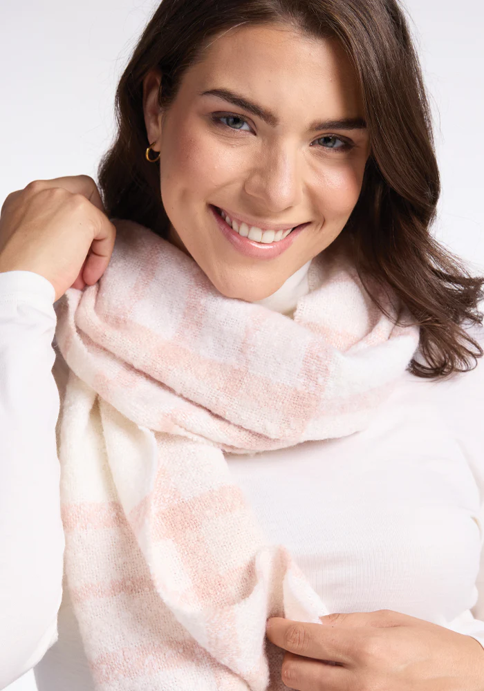 Bradie Scarf - Mauve Plaid - Image 11