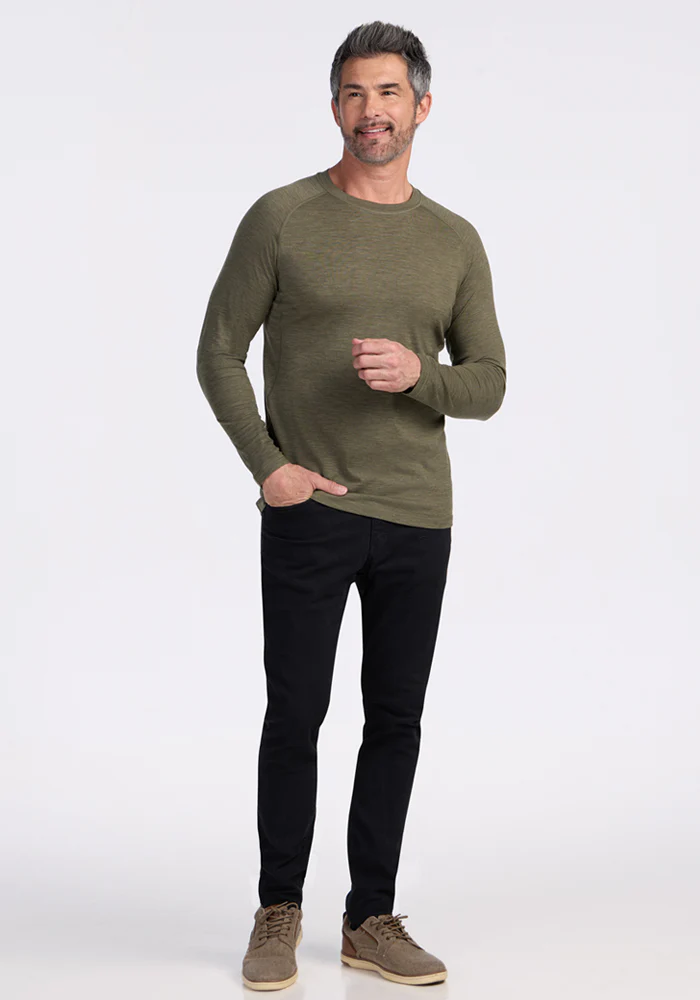 Essential Tee - Sage Olive Melange - Image 4