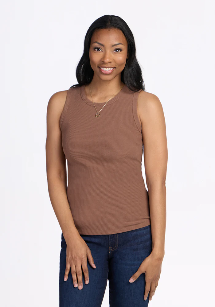 Raegan Ribbed Tank Top - Sienna Kiss