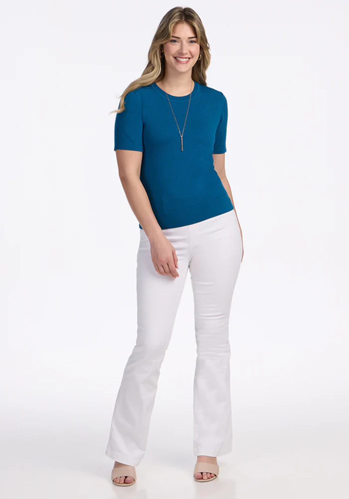 Anna Crew Sweater - Moroccan Blue - Image 4