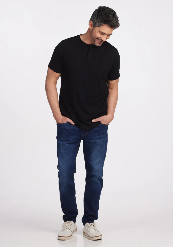 Bronx Henley - Black - Image 5