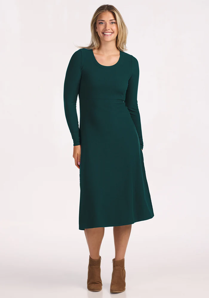 Caroline Ribbed Twirl Dress - Image 3
