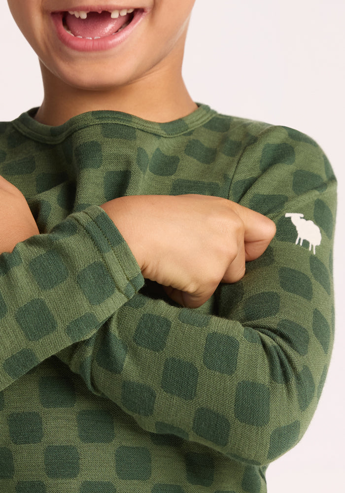 Kids Explorer Base Layer Top - Frog Hop - Image 11