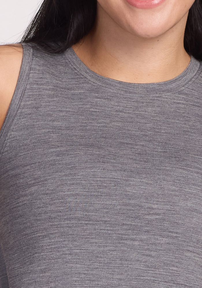 Clara Dress - Graphite Heather - Image 3