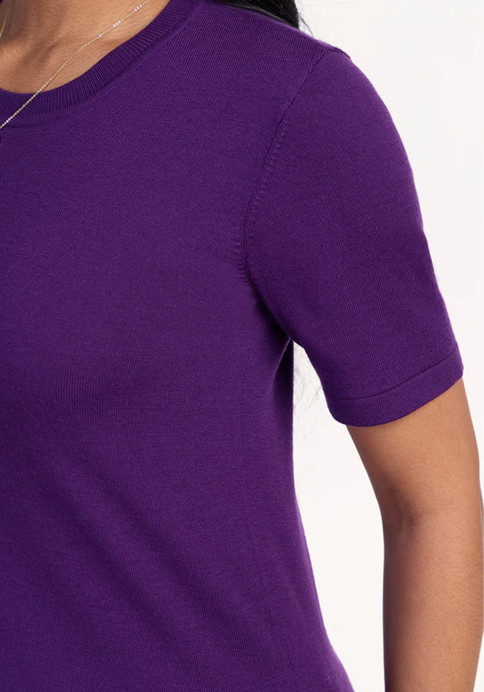 Anna Crew Sweater - Plum Crush - Image 3