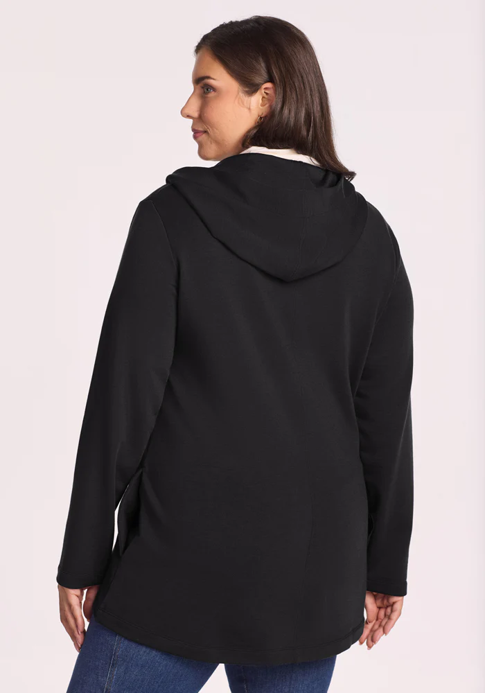 Edna Hooded Cardigan - Black - Image 13