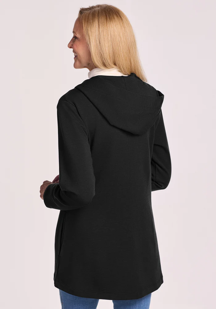 Edna Hooded Cardigan - Black - Image 6