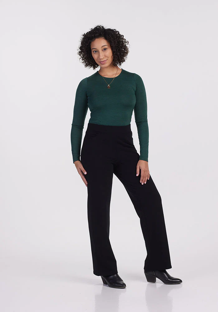 Ellie Wide Leg Pants - Black - Image 5
