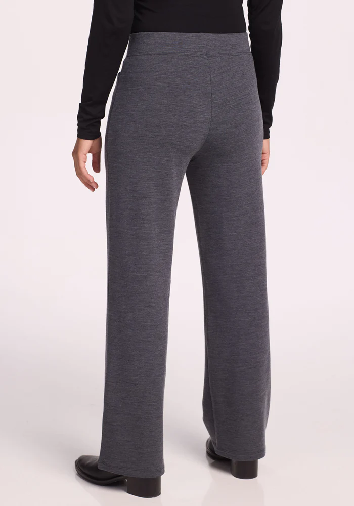 Ellie Wide Leg Pants Petite - Cinder Melange - Image 6