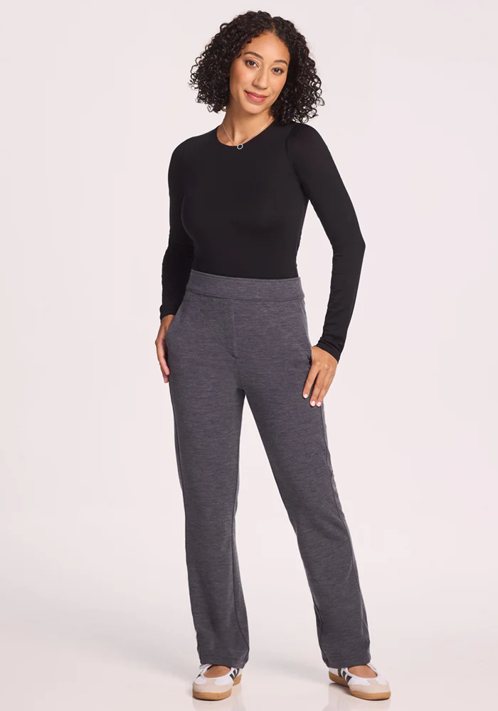 Emerson Straight Leg Pants Petite - Cinder Melange - Image 5