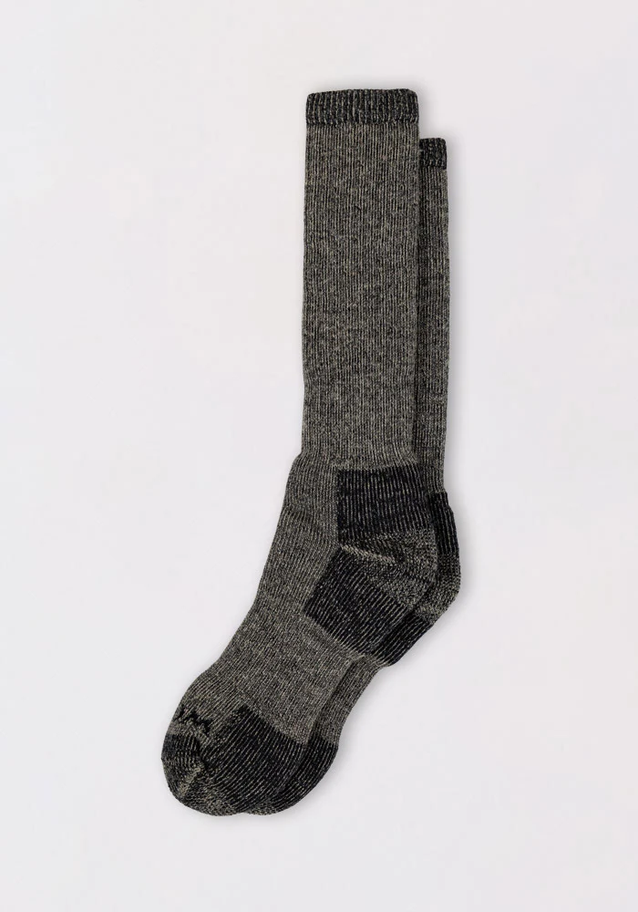 Womens Extreme Over The Calf Socks - Charcoal Heather - Image 3