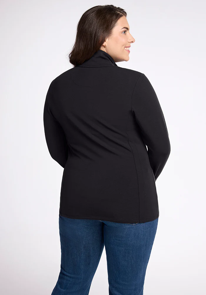 Finley Zip Up Sweatshirt - Black - Image 12