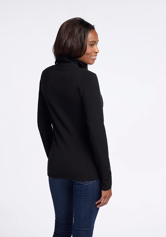 Finley Zip Up Sweatshirt - Black - Image 6