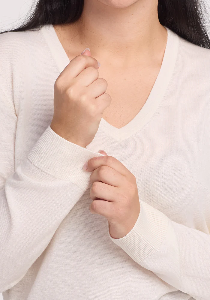 Francesca Sweater - Dewdrop Pearl - Image 3