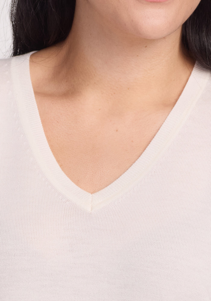 Francesca Sweater - Dewdrop Pearl - Image 7