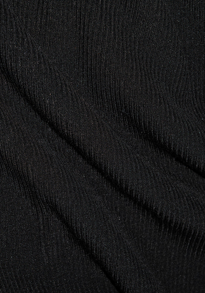 Hadley Ribbed Crew - Black - Image 11