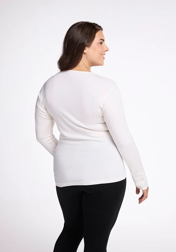 Hannah Long Sleeve Top - Buttercream - Image 8