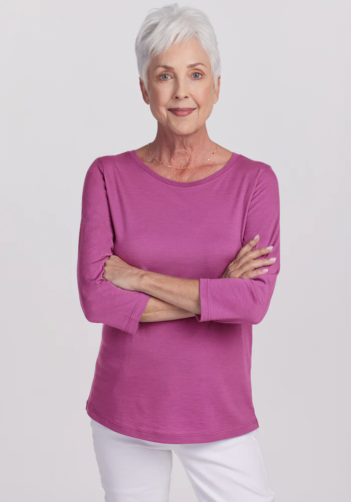 Jenny 3/4 Sleeve Crew Neck - Image 3