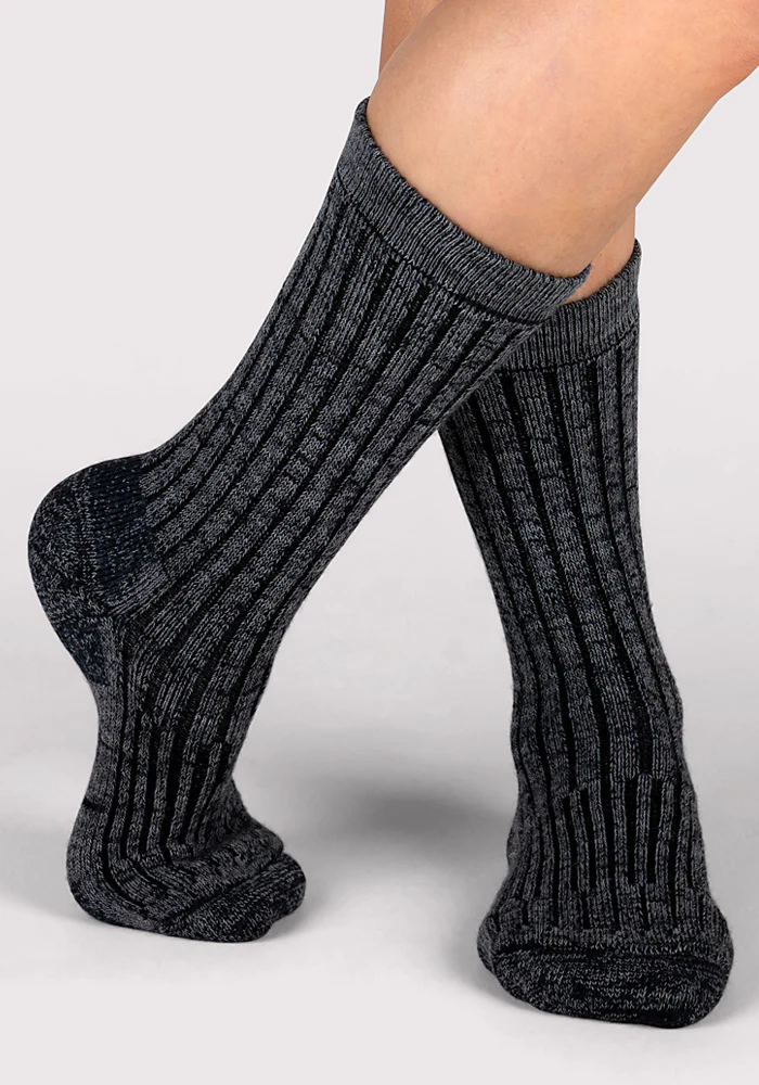 Womens Joey Crew Socks - Stone Grey - Image 7