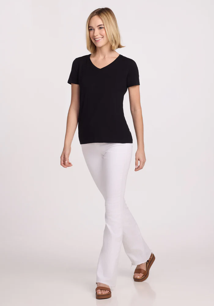 Junie V Neck - Black - Image 7