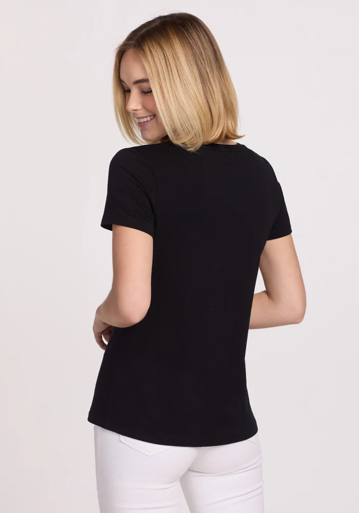 Junie V Neck - Black - Image 8