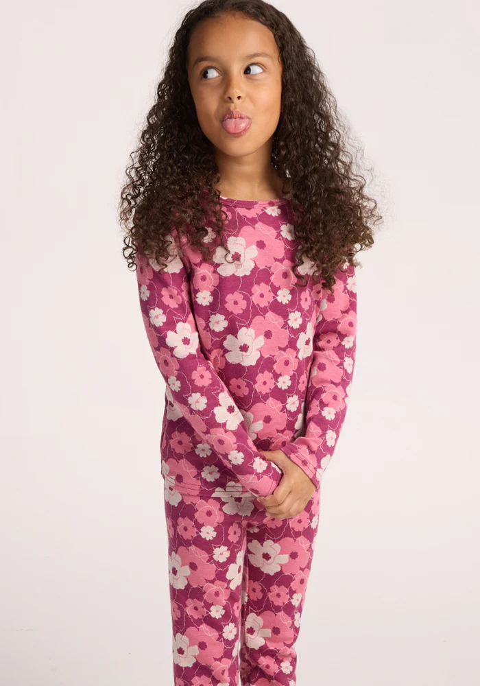 Kids Explorer Base Layer Bottoms - Rosie Posie - Image 5