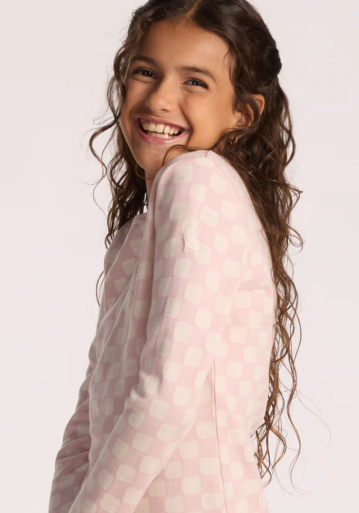 Kids Explorer Base Layer Top - Hopscotch Pink - Image 2