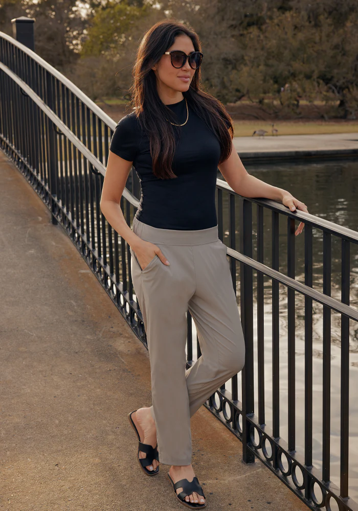 Nicole Ankle Pants - Vintage Khaki