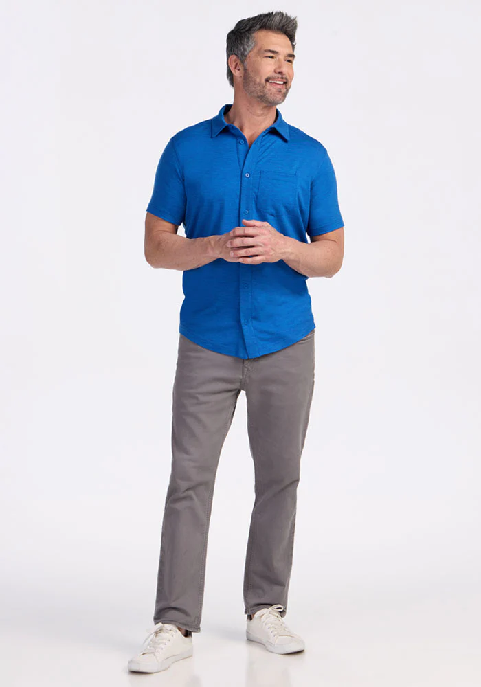Endi Full Button Down Shirt - Glacial Blue - Image 4