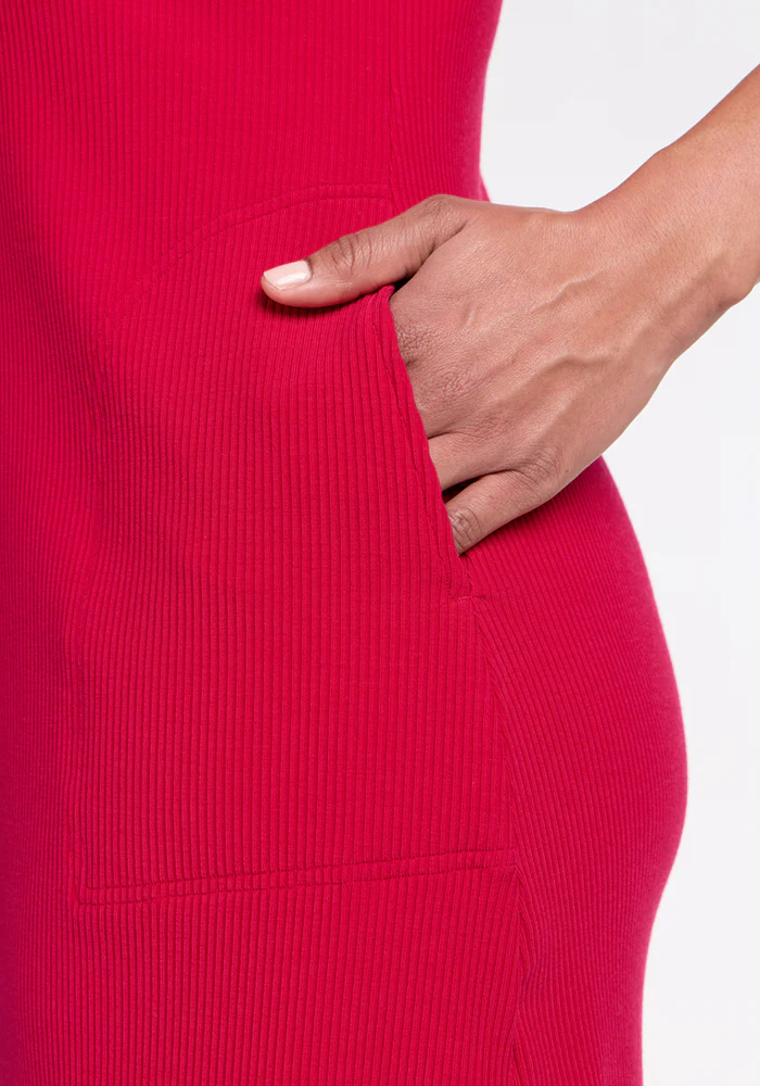 Harlowe Ribbed Dress - Poppy Spark - Image 3