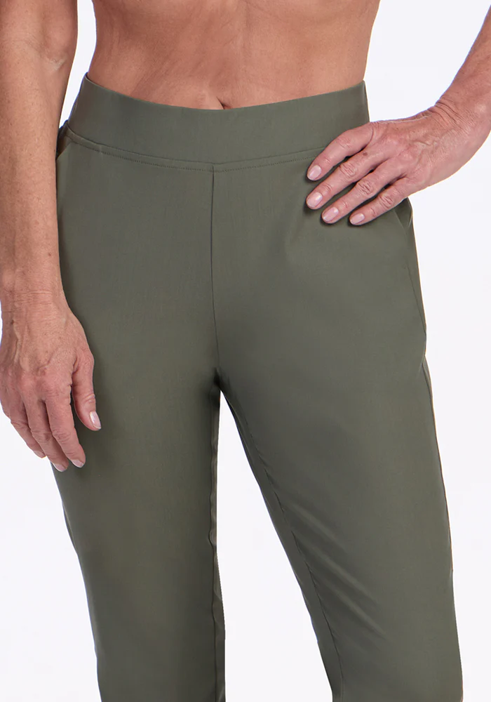 Nicole Ankle Pants - Sage Olive - Image 3