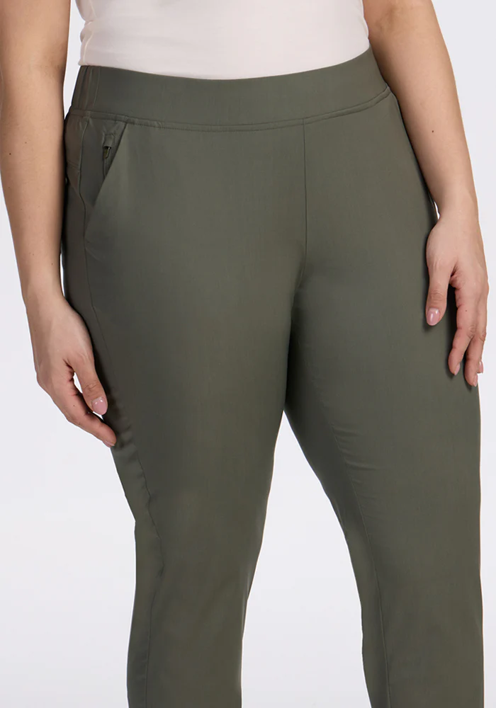 Nicole Ankle Pants - Sage Olive - Image 9