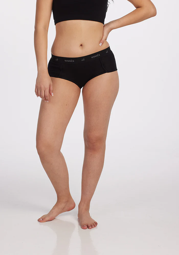 Lila Boy Shorts - Black - Image 3