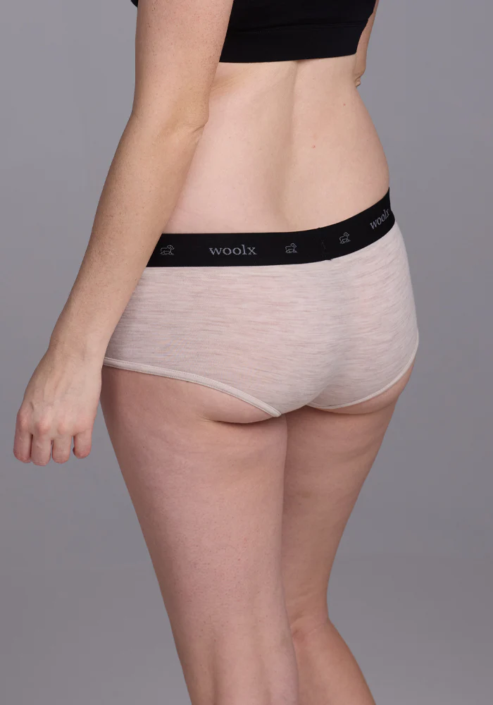 Lila Boy Shorts - Cream Heather - Image 7