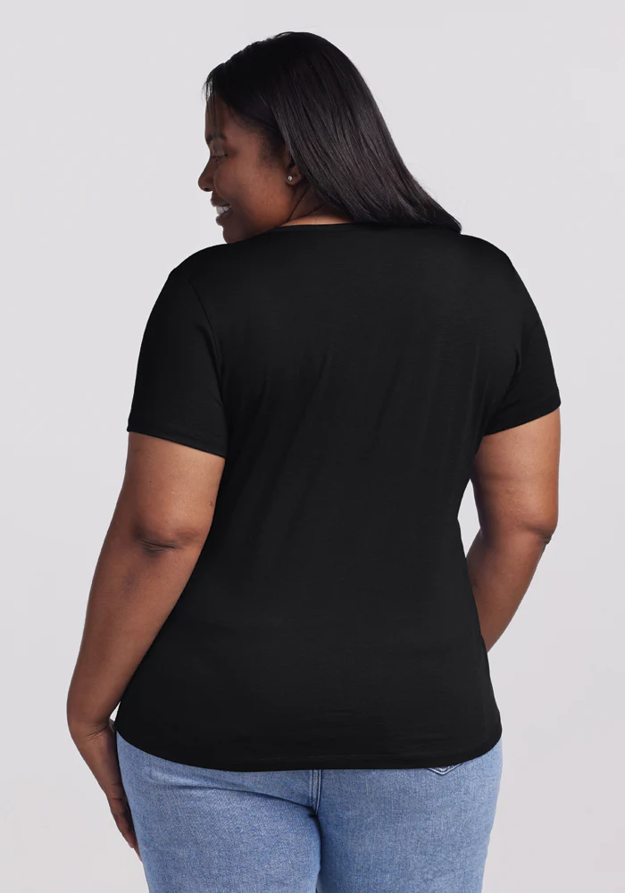 Liza Crew Neck Tee - Black - Image 12