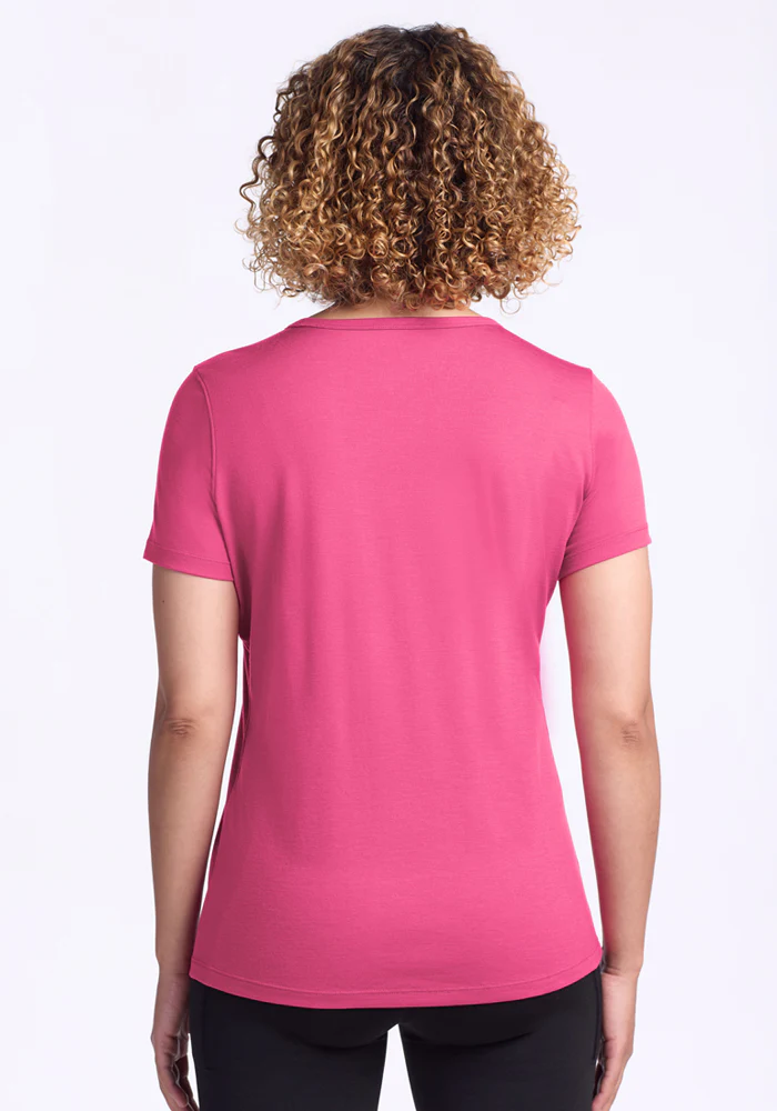 Liza Crew Neck Tee - Raspberry Fizz - Image 6