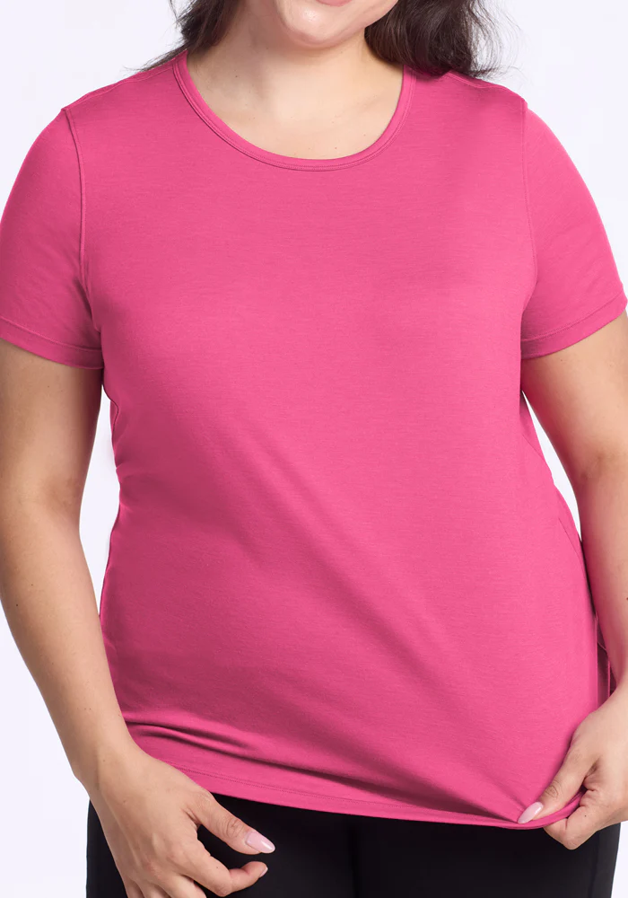 Liza Crew Neck Tee - Raspberry Fizz - Image 9