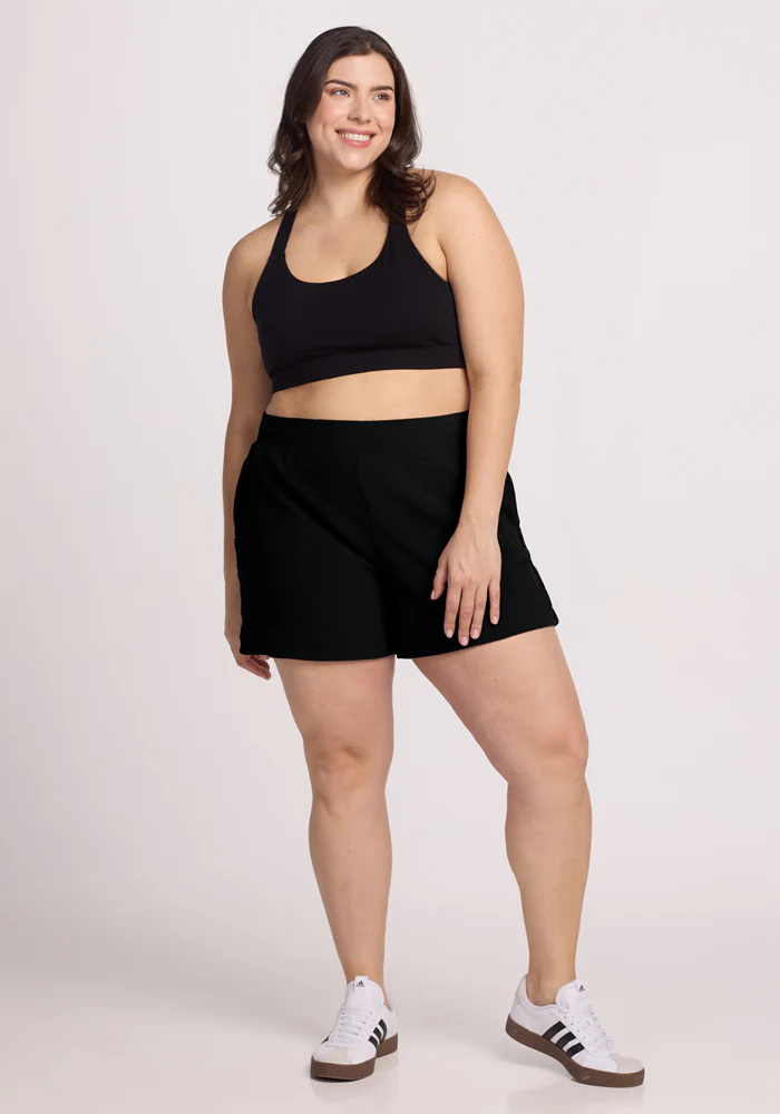 Maisey Ribbed Shorts - Black - Image 14