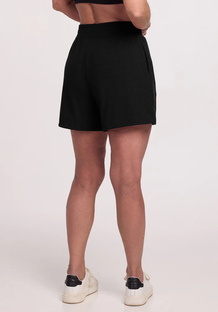Maisey Ribbed Shorts - Black - Image 9