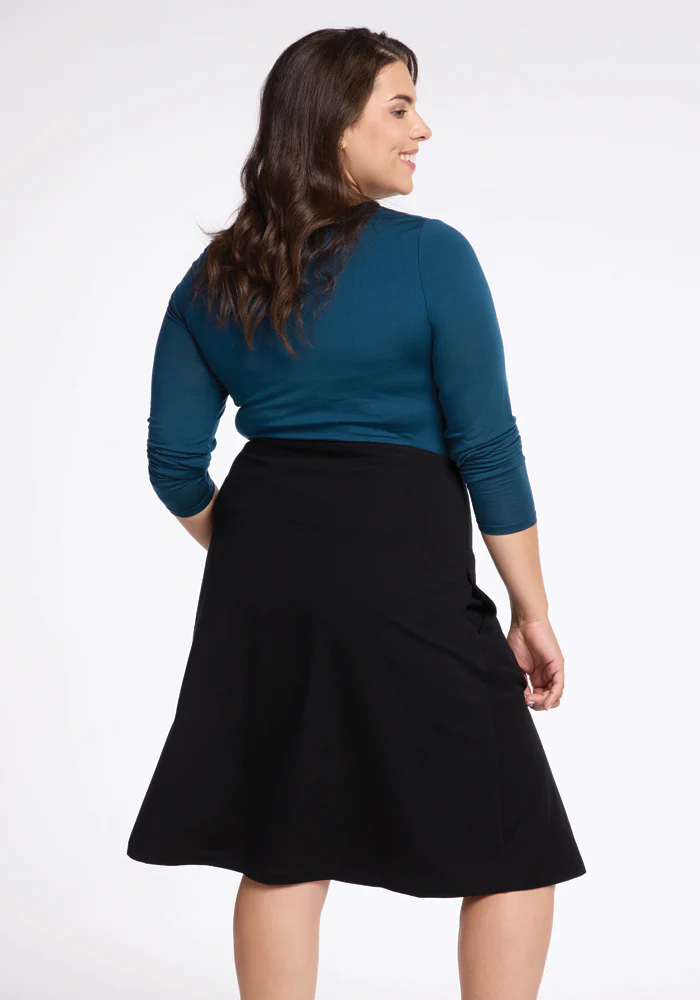 Marilyn Flowy Midi Skirt - Black - Image 20