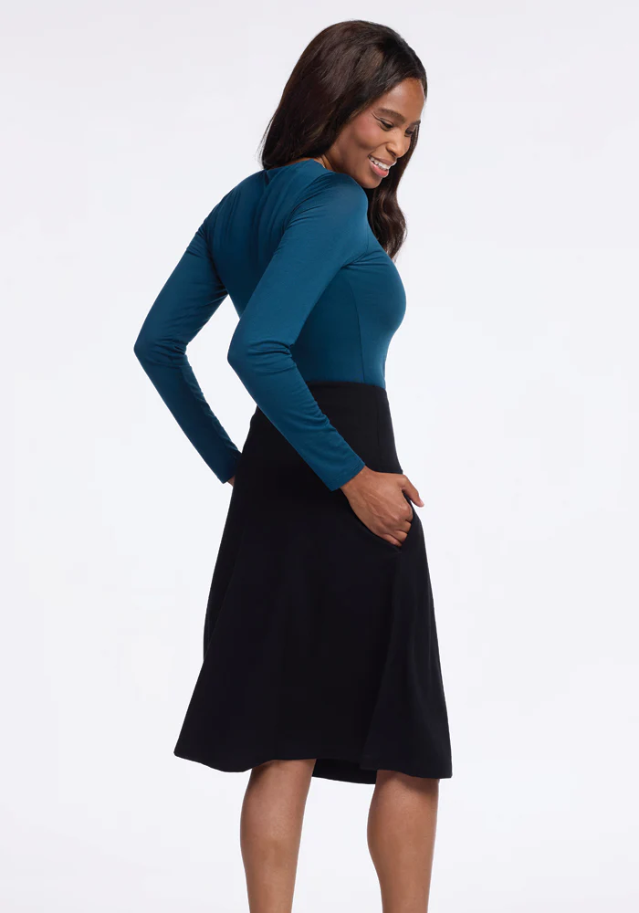 Marilyn Flowy Midi Skirt - Black - Image 22