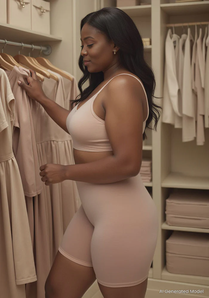 Marley Shapewear Shorts - Sand - Image 15